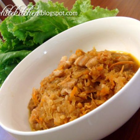 VEGGIE - Stir-fried Turnip(Sengkuang) With Dried Cuttlefish