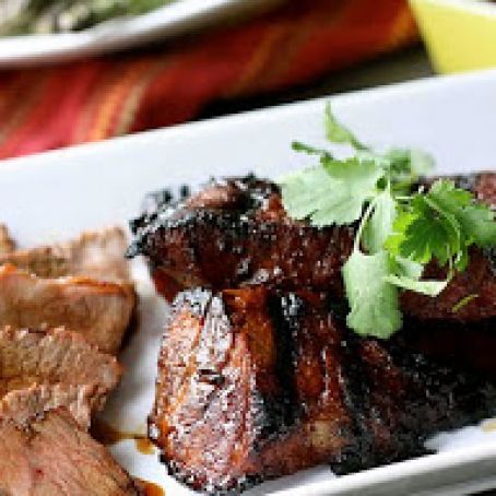 Grilled Tri-Tip Steak with Molasses Chili Marinade