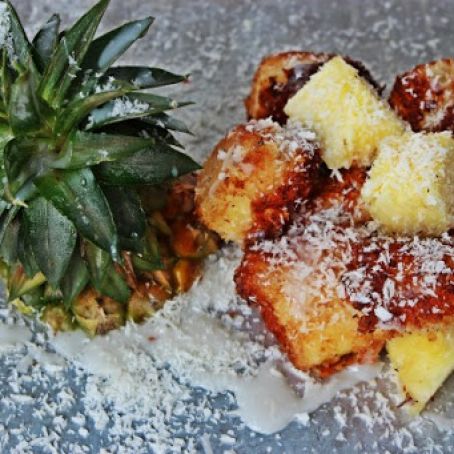 Fried Pina Colada Shots