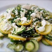 ZUCCHINI SALAD WITH BASIL AND FETA