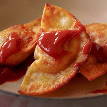 CHEESEBURGER DUMPLINGS WITH STEAK SAUCE