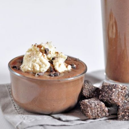 pudding - Creamy dark chocolate pudding or shake