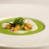 Ramp Broth With Fresh Crabmeat