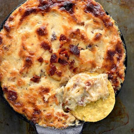 Baked Bacon Cheese Onion Dip