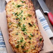 Roasted Garlic and Smoked Black Pepper White Cheddar Cheese Bread