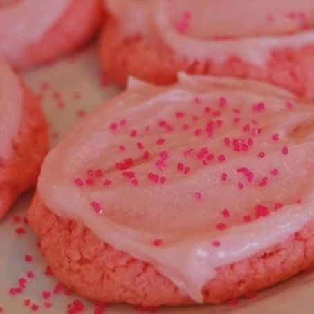 Pink Lemonade Cookies w/ Pink Lemonade Frosting