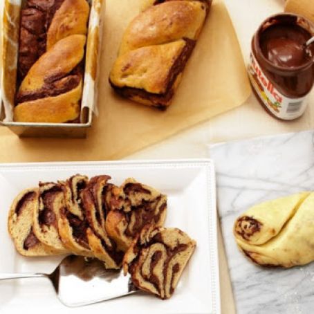 Breads Bakery Chocolate & Nutella Swirled Babka