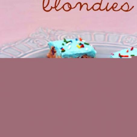 Cake Batter Blondies