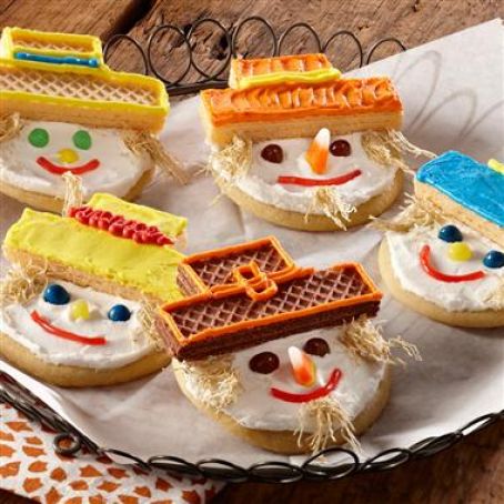 Harvest Scarecrow Cookies