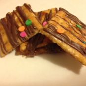 bar - caramel and chocolate crackers