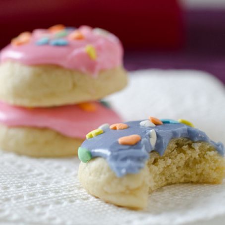 Mini Soft Frosted Sugar Cookies