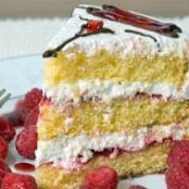 Raspberry Swirl Cake