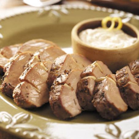 Pork Tenderloin with Horseradish Sauce Recipe