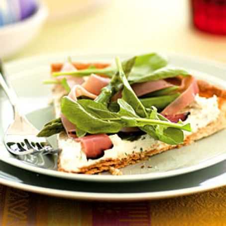 Mascarpone, Ham, and Asparagus Tart
