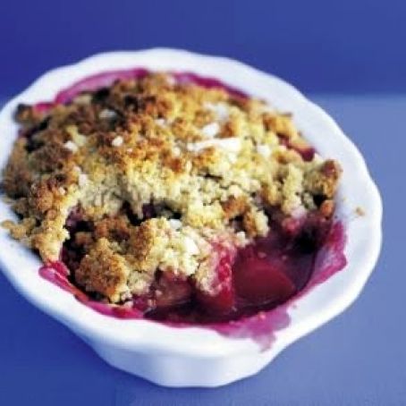 Raspberry Plum Crumble
