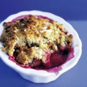 Raspberry Plum Crumble