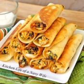 'Chicken and Cream Cheese Taquitos'