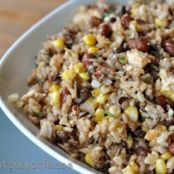Southwest Rice and Bean Salad with Sweet and Spicy Dressing