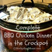 Complete BBQ Chicken Dinner in the Crockpot
