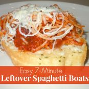 Leftover Spaghetti Boats
