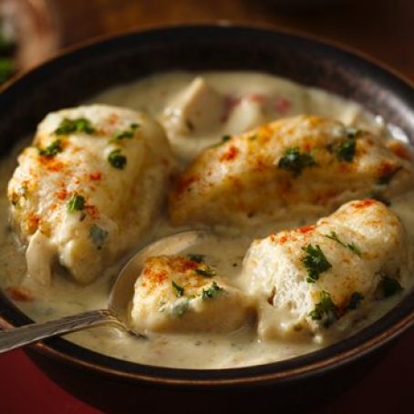 Chicken Ragu with Parsley Dumplings