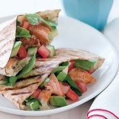 Grilled Salmon Avocado Pitas