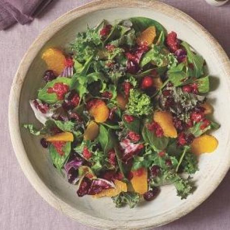 Winter Salad with Cranberry-Orange Dressing
