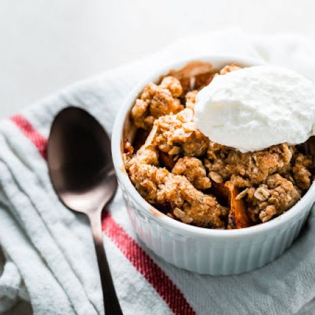 Individual Peach Crisps