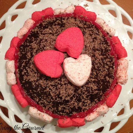 Dark Chocolate Heart Cake