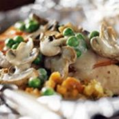 Foil-Pack Creamy Chicken & Mushroom Dinner