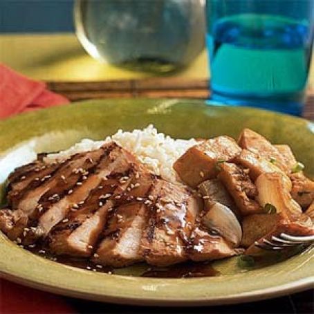 Grilled Chicken with Whiskey-Ginger Marinade
