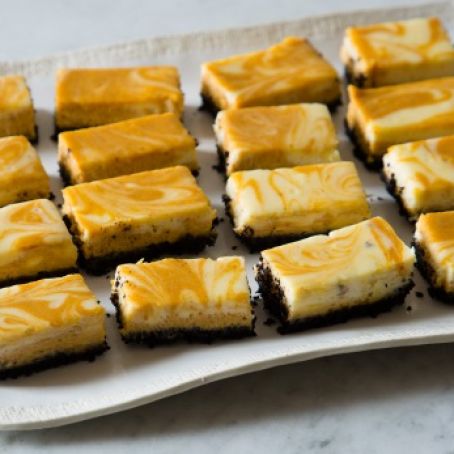 Marbled Pumpkin Cheesecake Bars