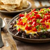 Layered Chorizo Black Bean Dip