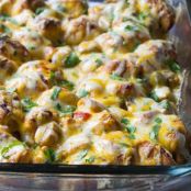 Chicken Fajita Bubble-Up Bake