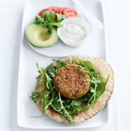 Quinoa and Chickpea Burgers