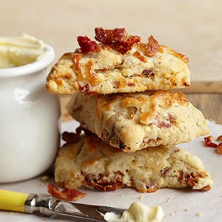 Bacon and Dried Tomato Scones