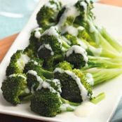 Broccoli with Creamy Parmesan Sauce
