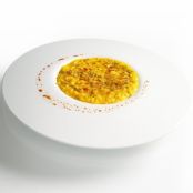 Saffron Risotto with Liquorice Powder