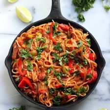One Pan Veggie Fajita Pasta