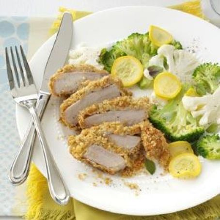 Parm-Breaded Pork Chops