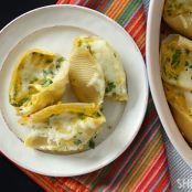 Butternut squash, ricotta and spinach stuffed shells