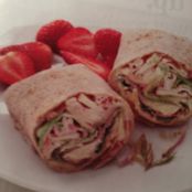 Sandwich: Ham, Swiss and Apple Wraps