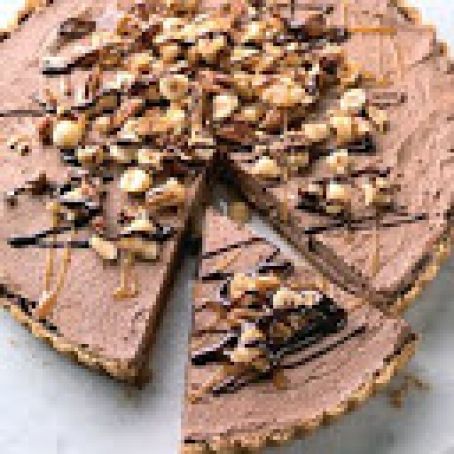 Chocolate-Caramel Frozen Mousse Tart