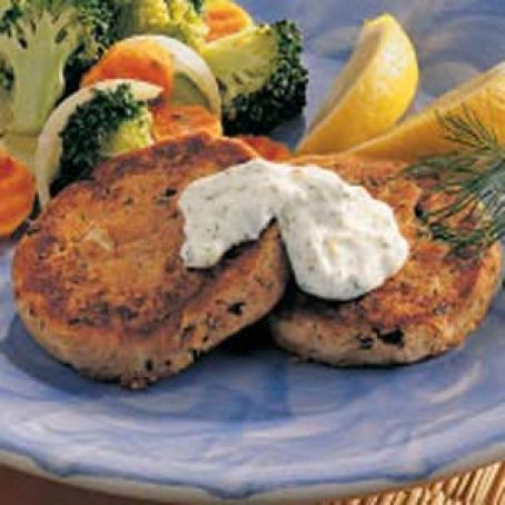 2002 Tuna Patties with Dill Sauce