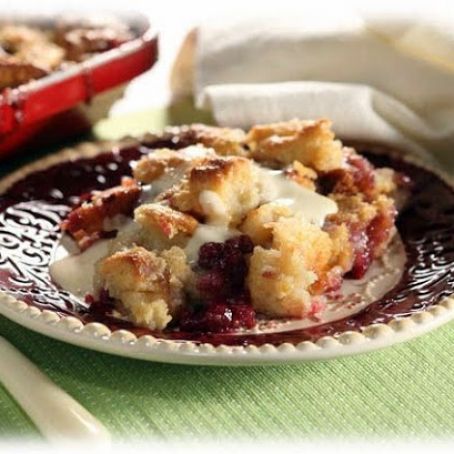 Raspberry Bread Pudding