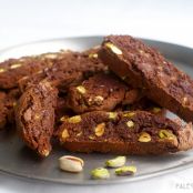 Paleo Chocolate Pistachio Biscottis