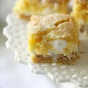 White Chocolate S'mores Gooey Cake Bars