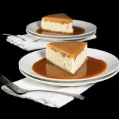Amaretto Cheesecake with Almond Crust and Amaretto Caramel Sauce