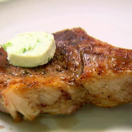 Veal Chops with Roquefort Butter