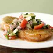 Pork Chops with Lime Salsa